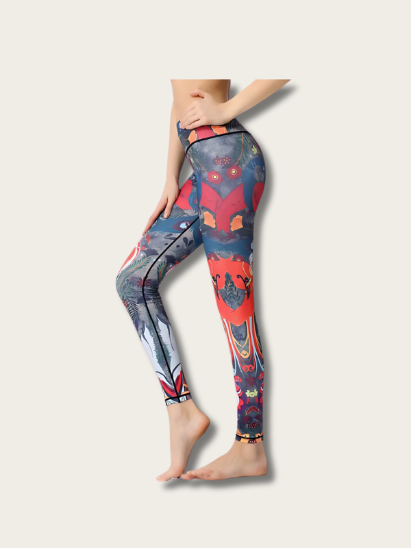 Graphic Art Casual Japanese Yoga Pants - Small