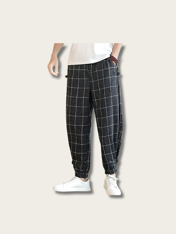 Gridline Street Japanese Harem Pants - Medium