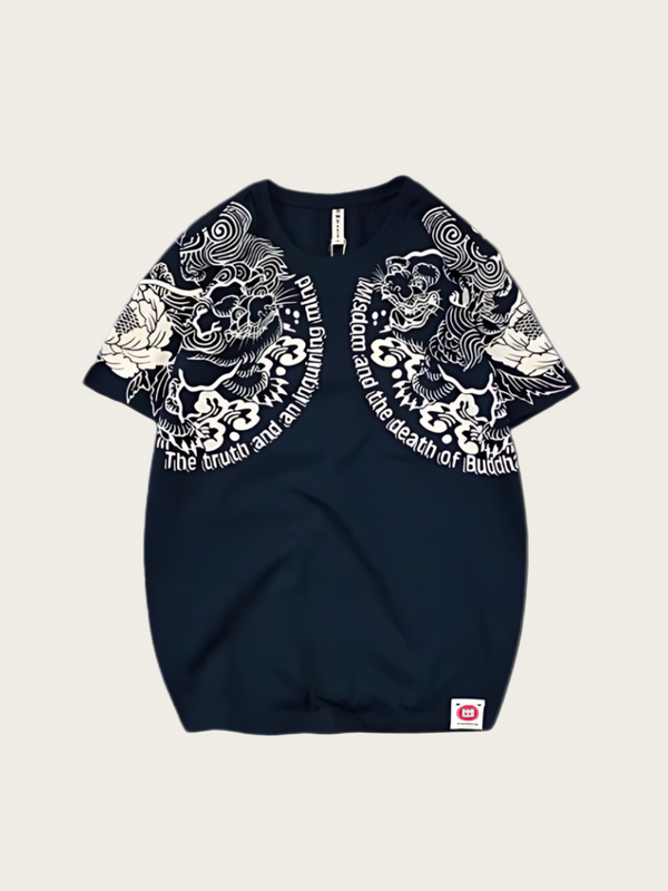 Blossom Wisdom Japanese Wave Shirt - Large
