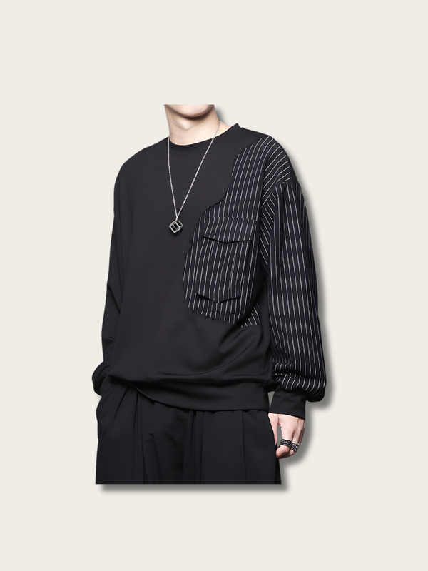 Vintage Crew Neck Japanese Sweatshirt - Medium