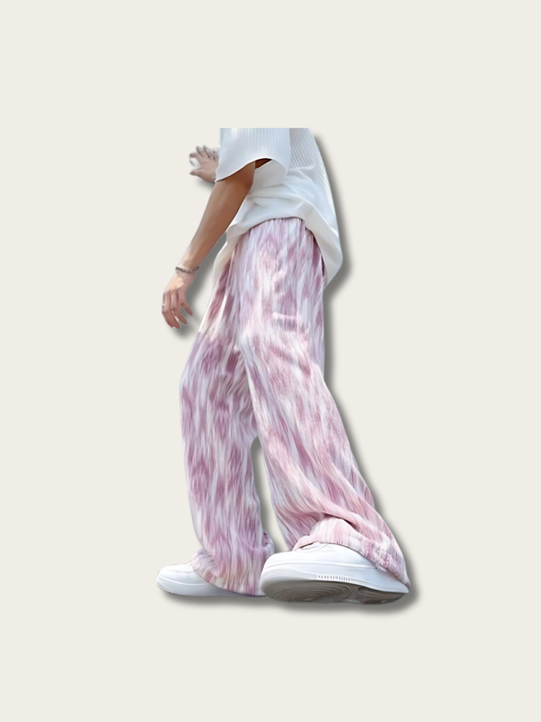 Abstract Flow Brushstroke Japanese Pants - Medium
