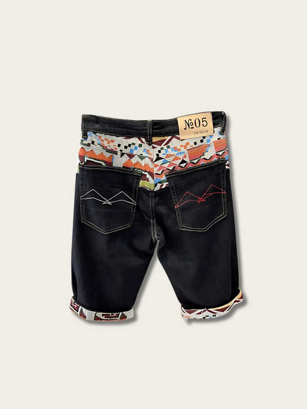 Urban Geometry Pop Japanese Shorts - XS