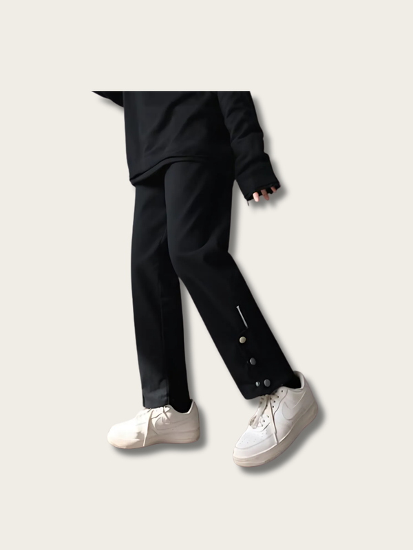 Midnight Buttonflow Japanese Modern Pants - Medium