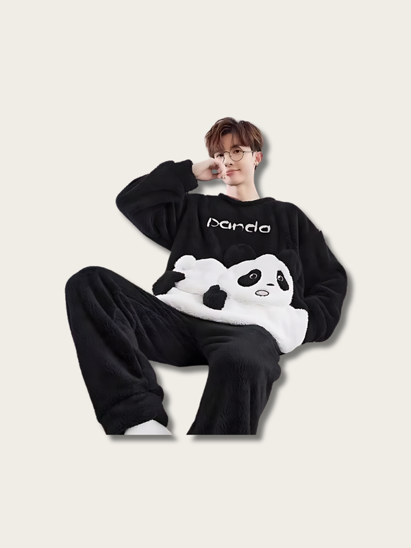 Panda Plush Japanese Crewneck Sweatshirt - L