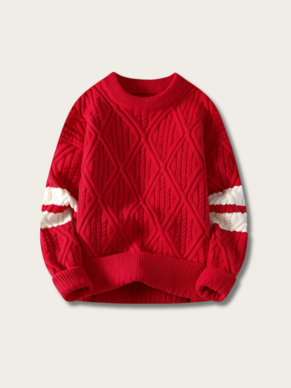 Stride Quilted Japanese Knit Sweater - Medium