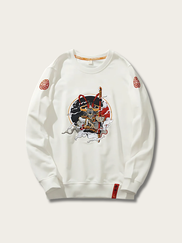Samurai Spirit Cloud Japanese Sweatshirt - Small