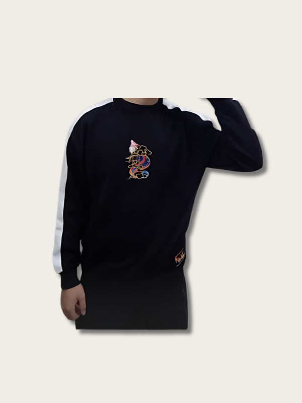 Mystical Fox Clouds Japanese Sweater - Medium