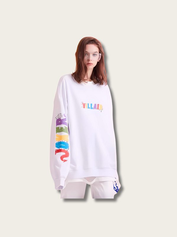 Neon Chaos Street Japanese Sweatshirt - Small