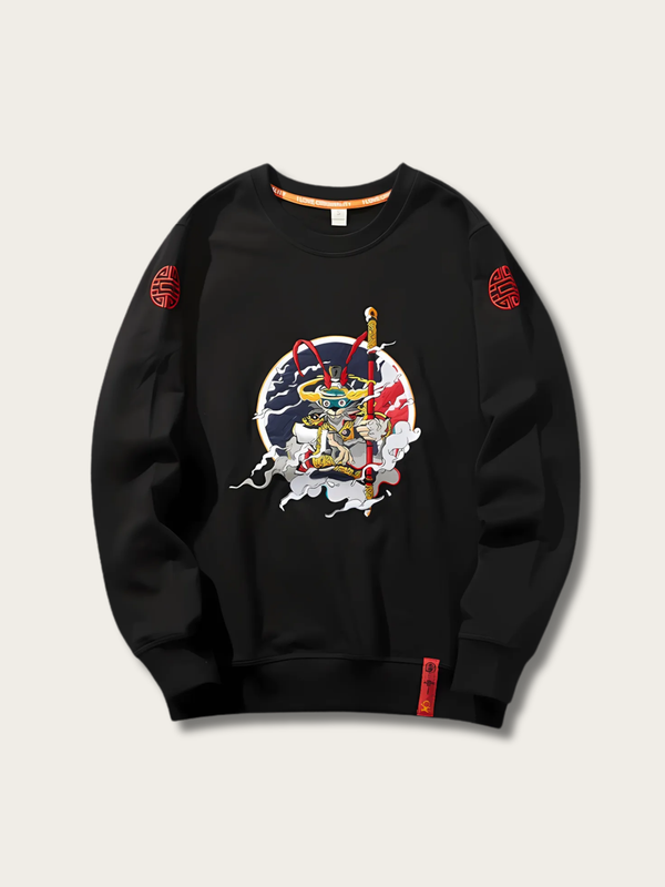 Samurai Spirit Cloud Japanese Sweatshirt - Small