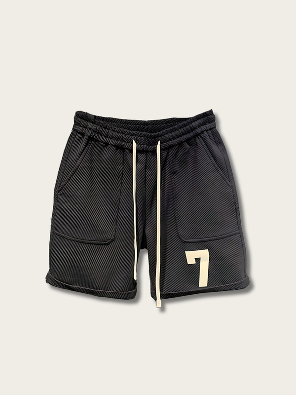 Sport Drawstring Patchwork Shorts - Medium
