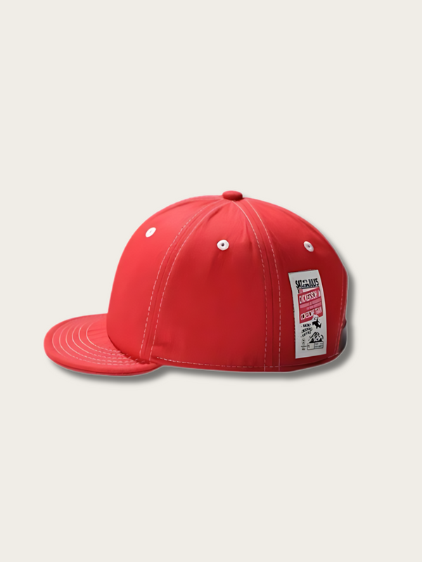 Classic Baseball Japanese Denim Cap - Red