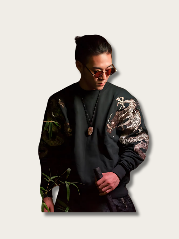 Eternal Dragonflow Japanese Sweatshirt - Medium