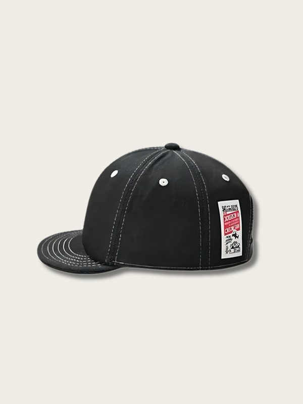 Classic Baseball Japanese Denim Cap - Black
