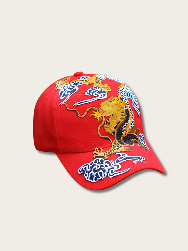 Imperial Dragon Blaze Japanese Cap - Red