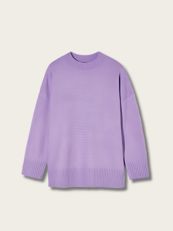 Elegant Ease Japanese Sweater - Lavender