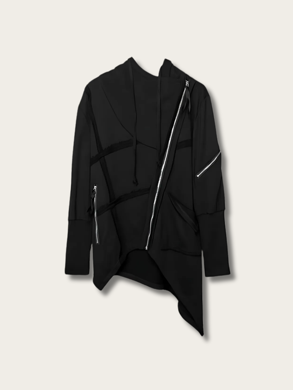 Noir Flux Japanese Techwear Sweatshirt - Medium