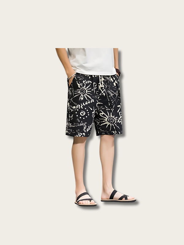 Vivid Street Vibes Japanese Shorts - Medium