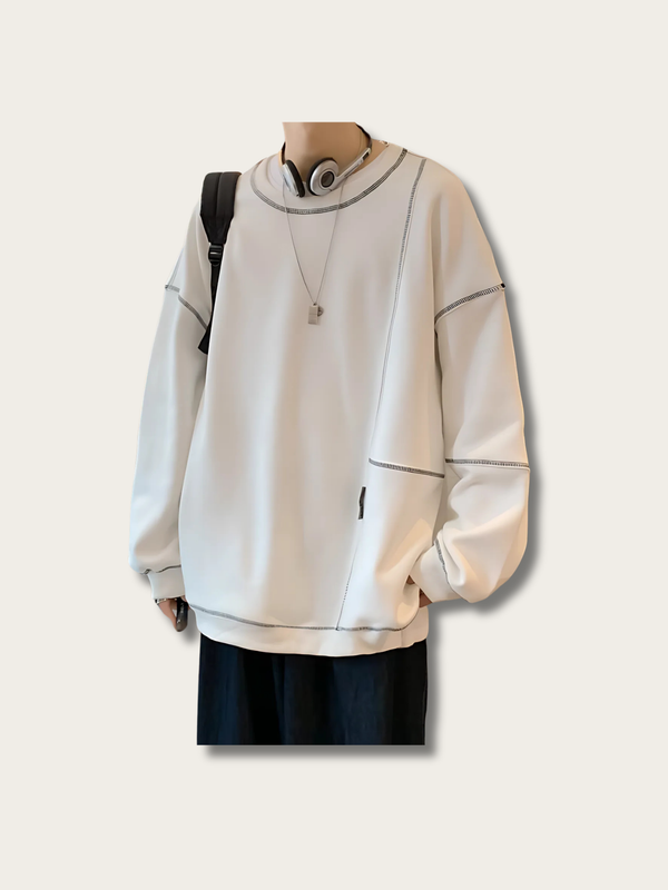 Stitchflow Oversized Crew Japanese Sweater - Medium