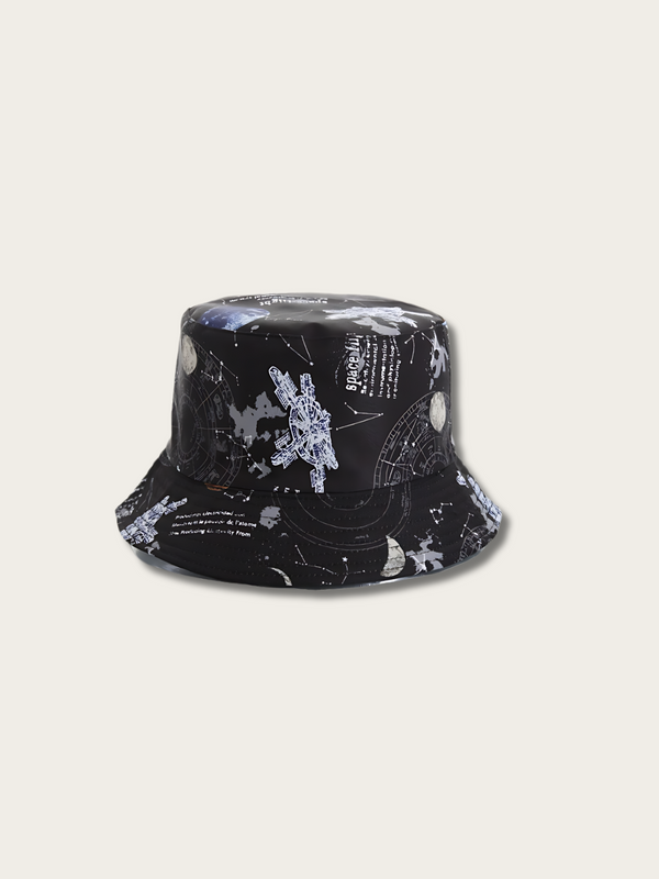 Space Navigator Japanese Bucket Hat - Black