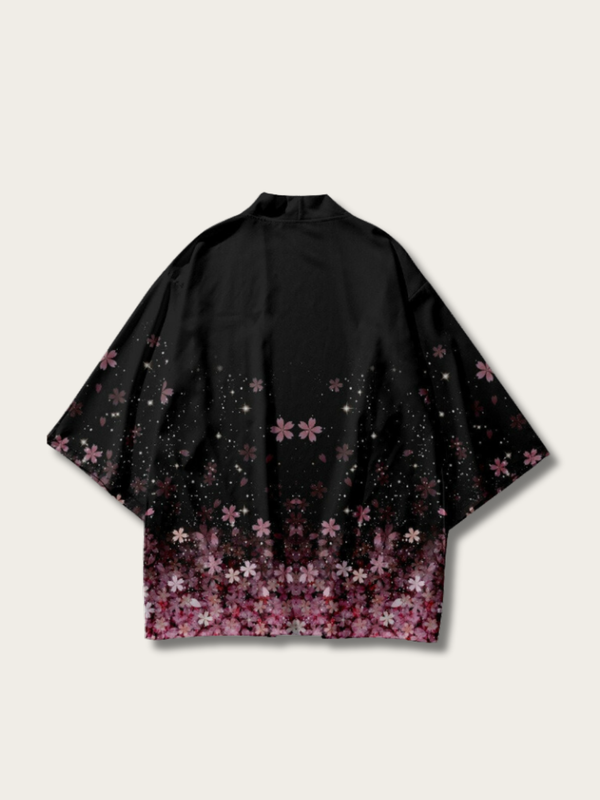 Luminous Flower Japanese Kimono Cardigan - Small