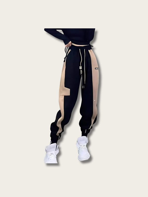 Contrast Splicing Color Japanese Pants - Small