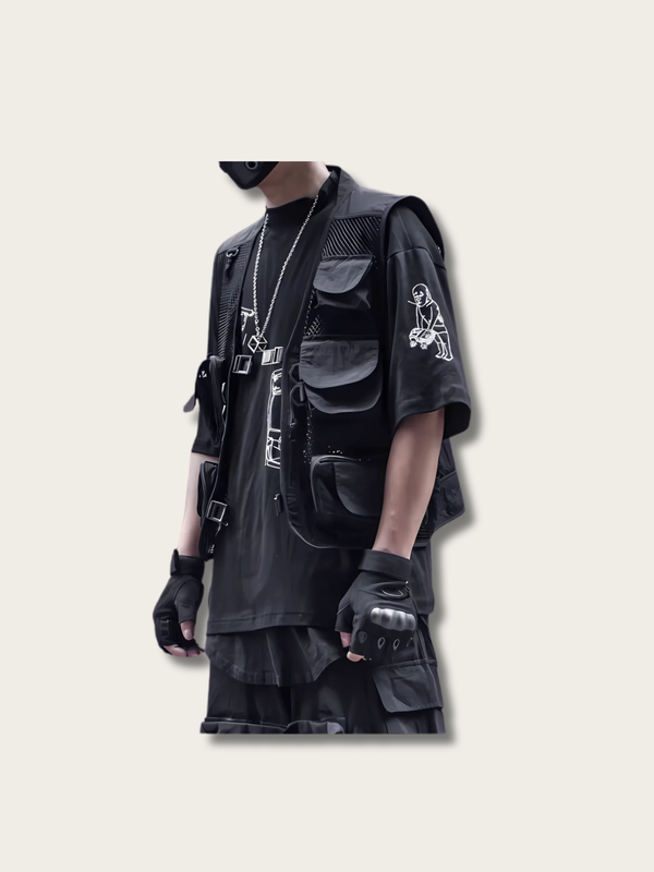 Stealth Utility Mesh Japanese Vest - Large