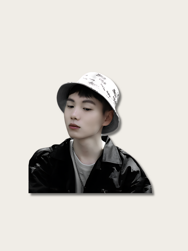 Thug Script Japanese Bucket Hat - Black