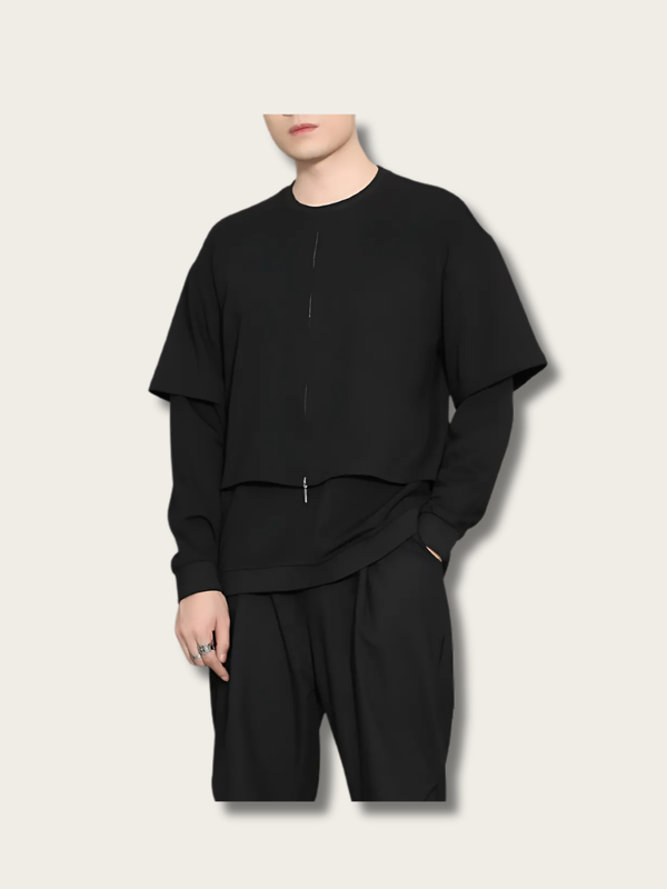 Flow Zippered Layer Japanese Sweatshirt - Large