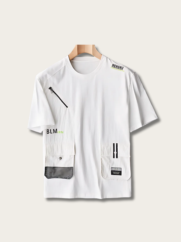 Techwear Multi Pocket Japanese T Shirt - Medium