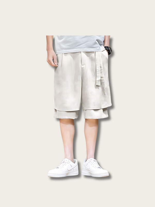 Breezy Dual Linen Japanese Shorts - Small