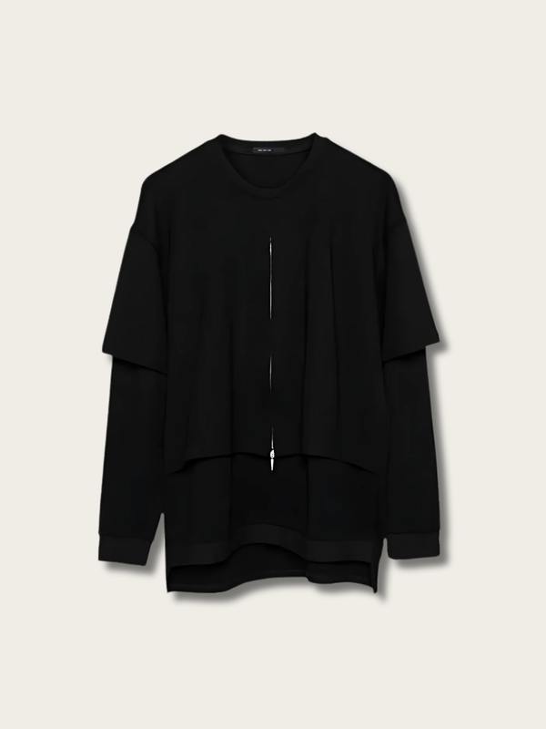 Flow Zippered Layer Japanese Sweatshirt - Medium
