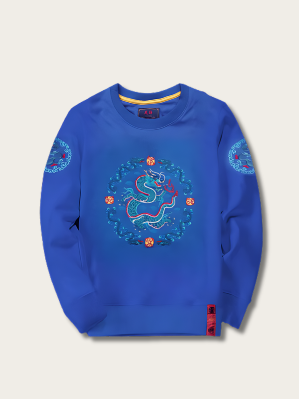 Circle Imperial Dragon Japanese Hoodie - Small