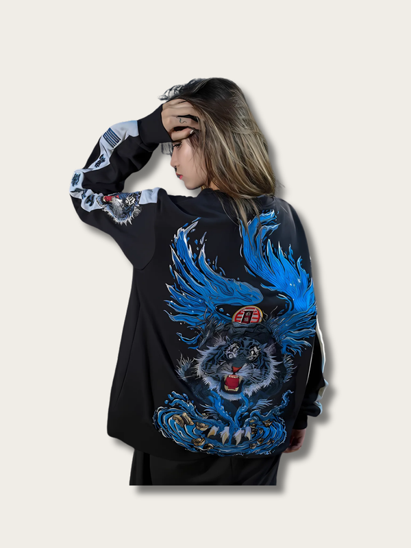 Tiger Fury Spirit Japanese Sweatshirt - Large