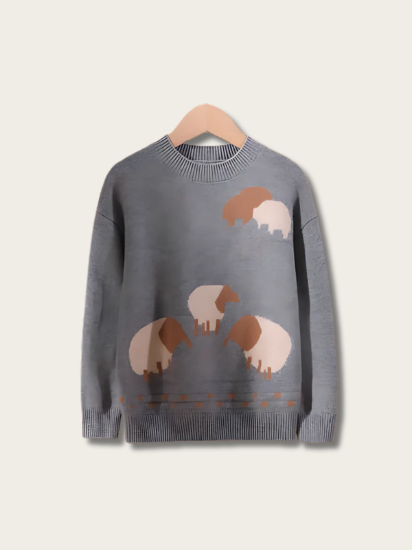 Pastoral Charm Knit Japanese Sweater - Small