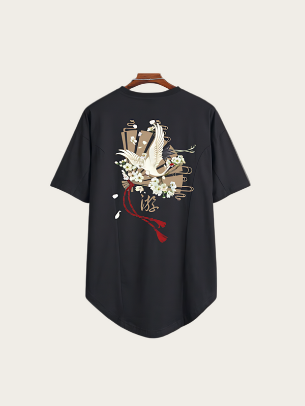 Crane Streetwear Japanese T Shirt - Small