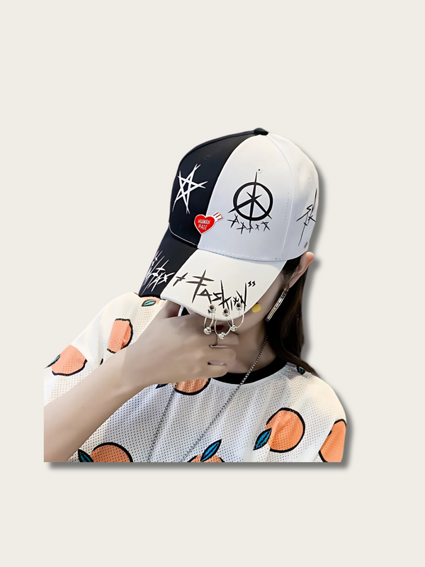 Urban Peace Graffiti Japanese Cap - Black