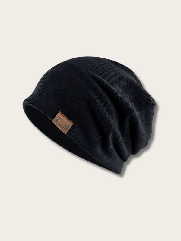 Geoknit Urban Textured Japanese Beanie - Black