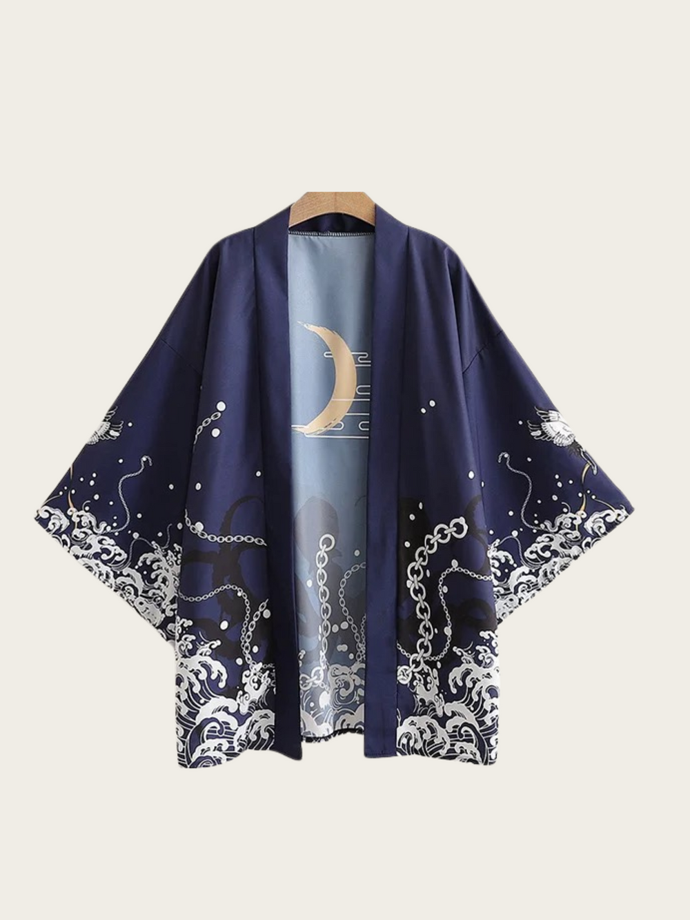 Midnight Ocean Kimono Jacket – Moon & Tentacle Edition