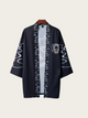 Oni Mask Kimono Jacket – Japanese Demon & Kanji Streetwear Style