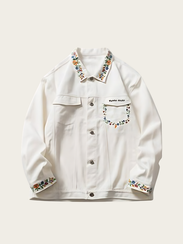 White Floral Jacket