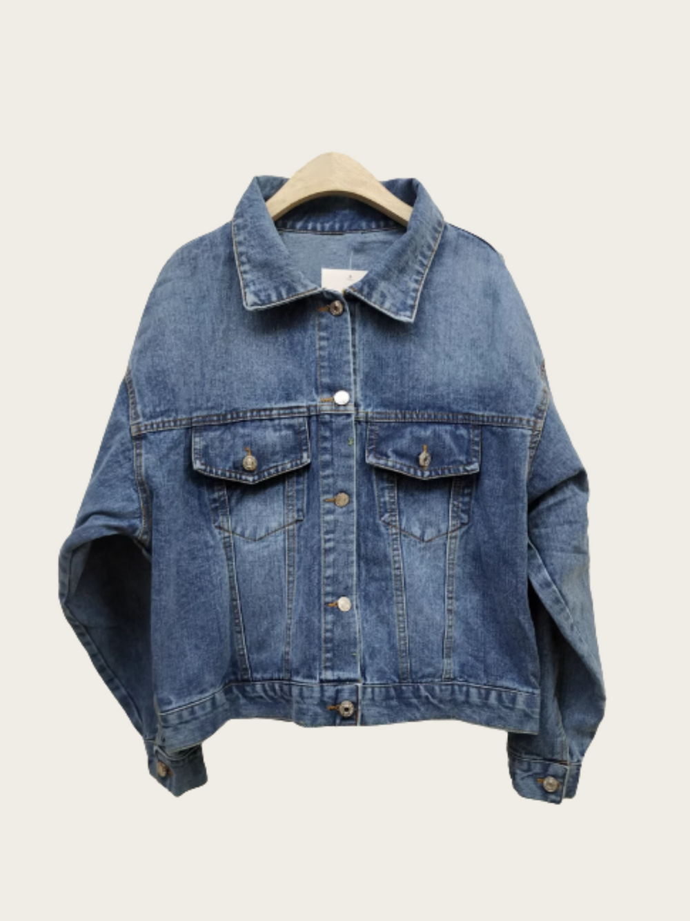 Boho Embroidered Denim Jacket – Colorful Statement Outerwear