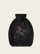 Embroidered Inferno Kirin Japanese Hoodie