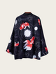 Koi & Fireworks Night-Sky Kimono Cardigan – Unisex