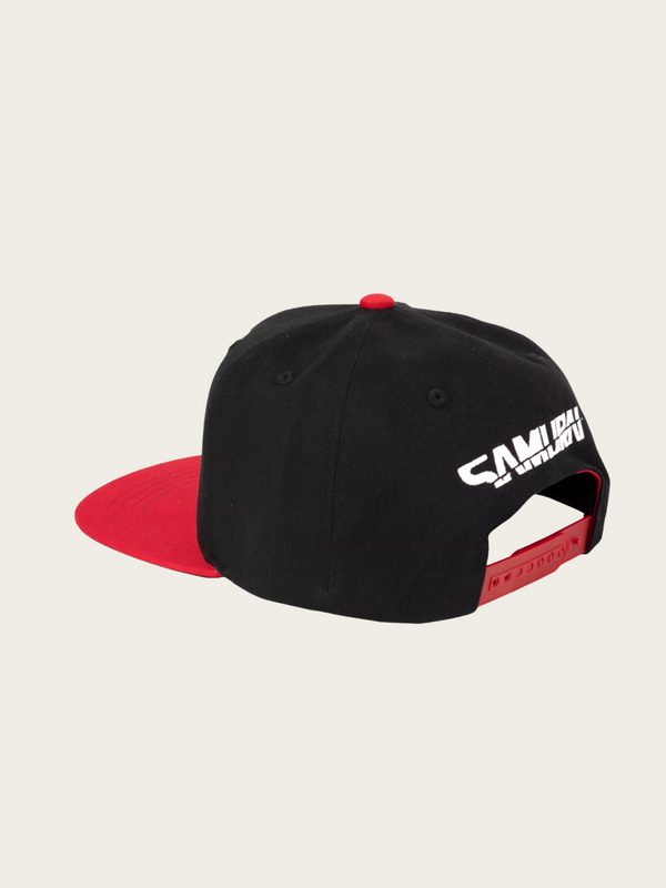 Fire Fox Snapback Hat – Bold Black & Red Design