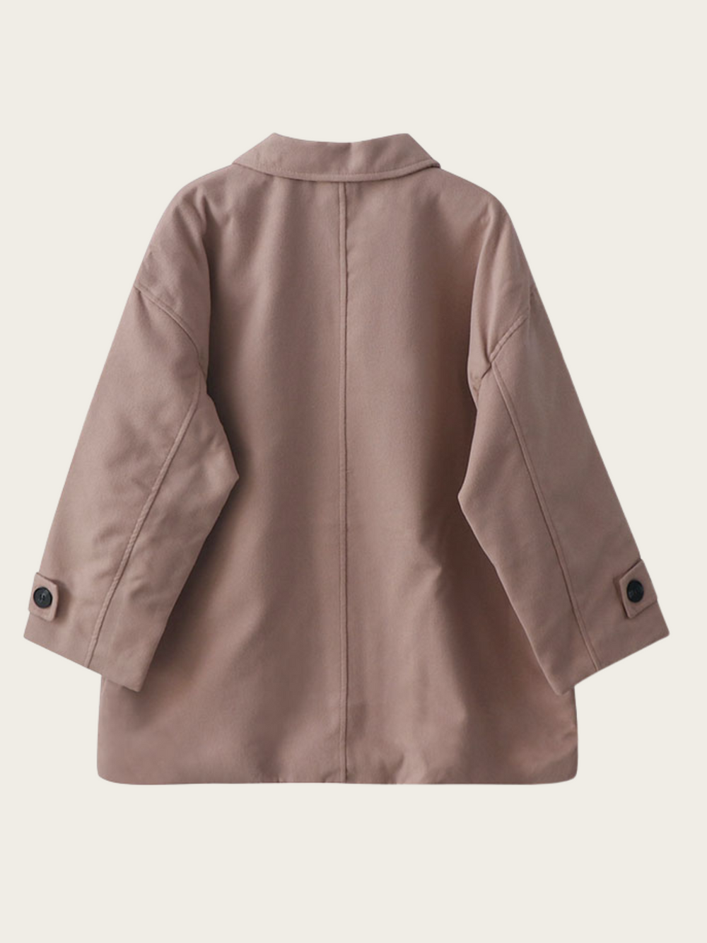 Brown coat on a light beige background