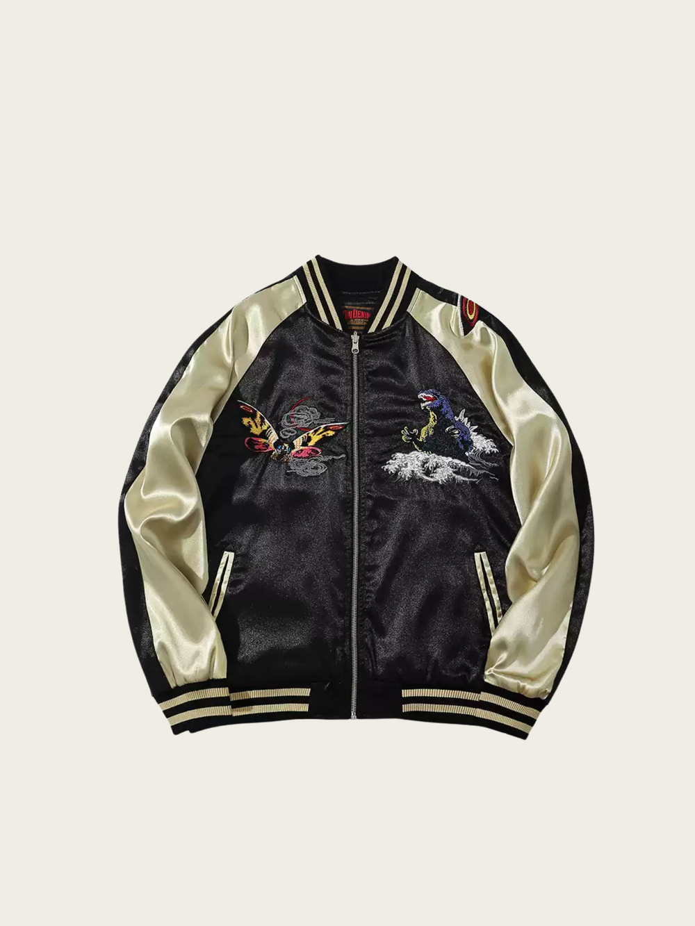 Embroidered Tiger Japanese Bomber Jacket