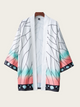 Ethereal Gradient Leaf Kimono Cardigan