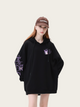 Street Style Oversized Graphic Hoodies - Pink, White, and Black