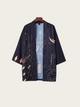 Cyber World Print Japanese Kimono Cardigan