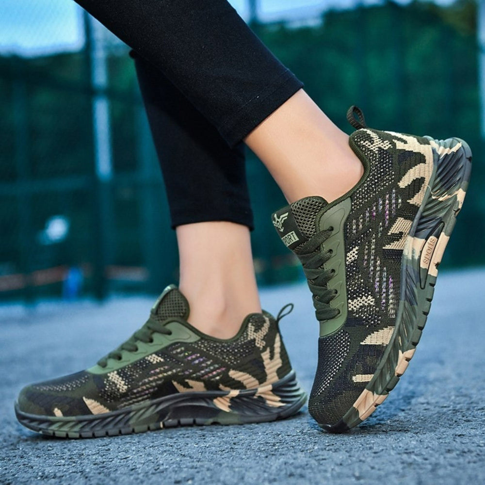 Camo Green Design Japanese Shoes - 40
